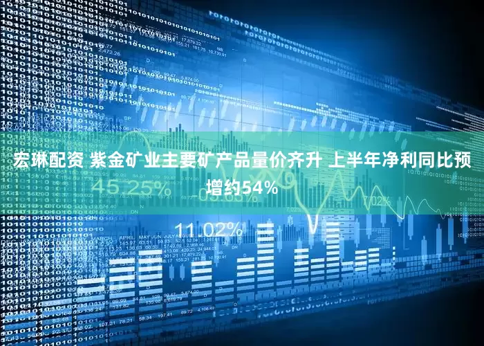宏琳配资 紫金矿业主要矿产品量价齐升 上半年净利同比预增约54%