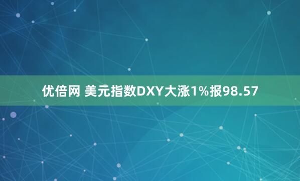 优倍网 美元指数DXY大涨1%报98.57